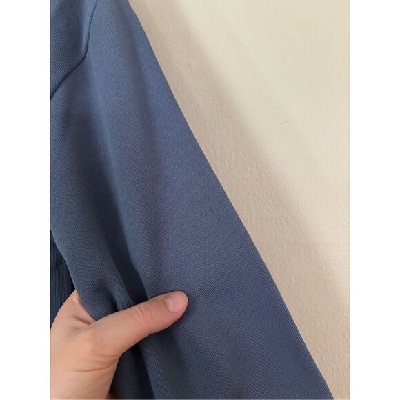 Haven Well Within Organic Cotton French Terry Hooded Dress SZ Small Blue Lounge - Picture 8 of 8